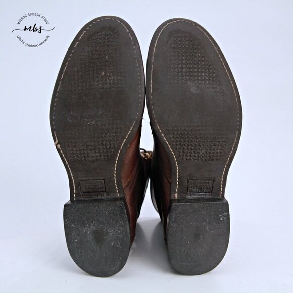 Avonite Hypalon Roper Lace Up Kilties Cowgirl Boots Brown Women 10.5* - Picture 12 of 12